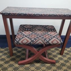 Laptop Table With Seat And Matching Coffee Table With Storage