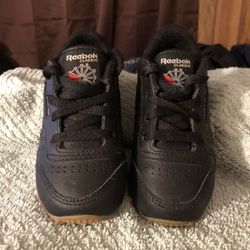 Reebok Toddler Black Shoes Sz 6 1/2