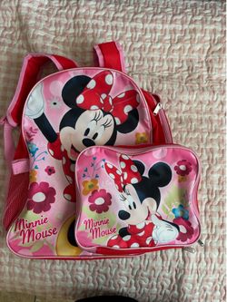 Disney Minnie Mouse Backpack & Lunch Box Combo - Perfect for Senior Backpack Trend! 🎀🎒