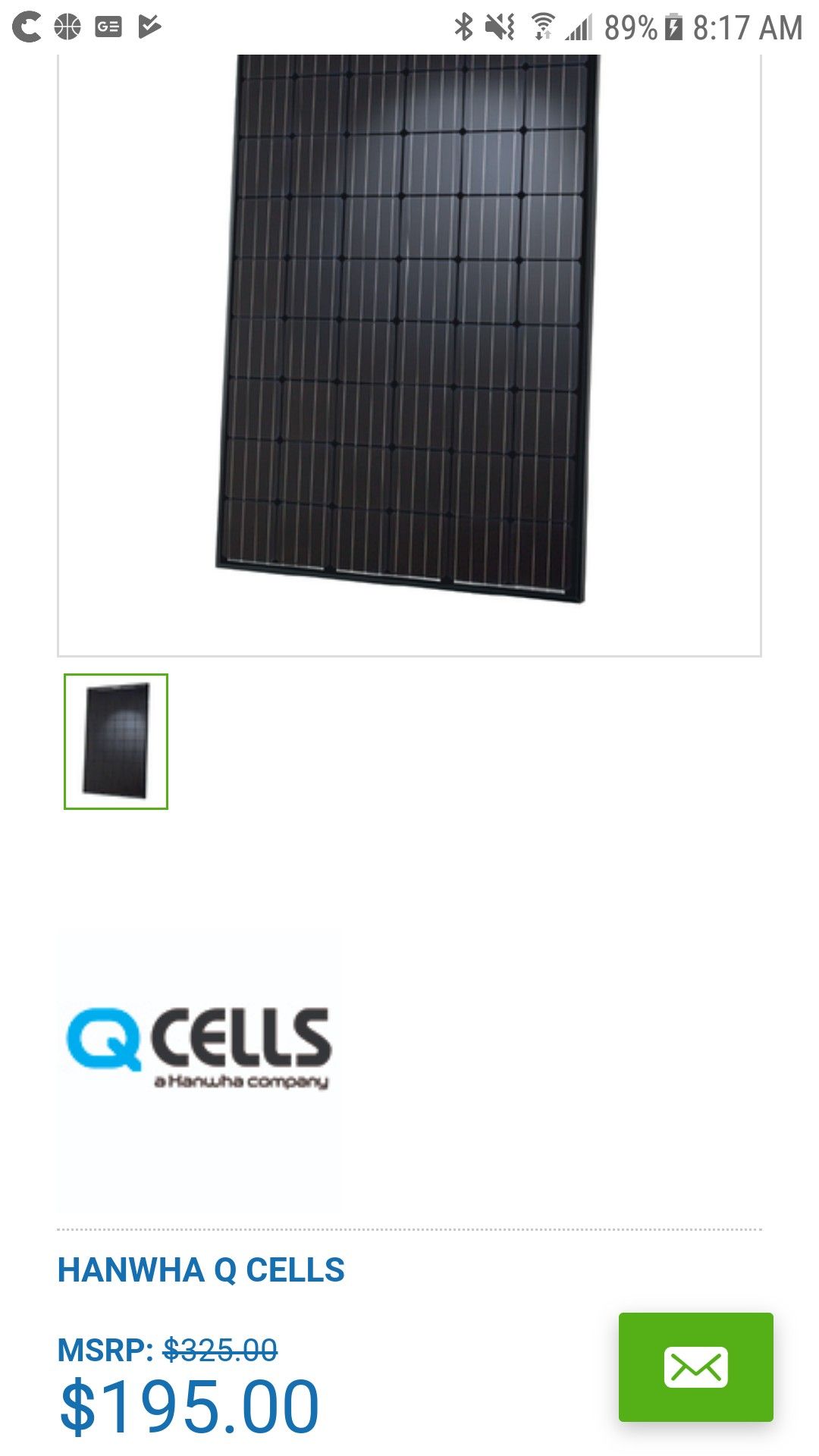 2 - HANWHA Q CELLS Q.PEAK BLK-G4.1 295 295W MONO SOLAR PANEL