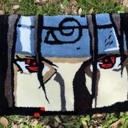 Itachi Anime Rug Custom 1 Of 1 Hand Made 