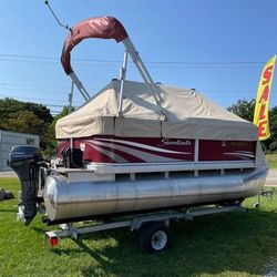 2012 Sweetwater 16’ Pontoon with Trailer