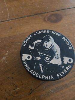 1981 Bobby Clarke Commemorative Hockey Puck 