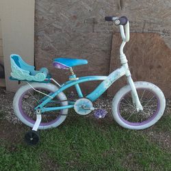 Princess Frozen 16 Inch Bike / Bicycle with Training Wheels ( Princesa  Bicicleta Con Llantas 16 Pulgadas )