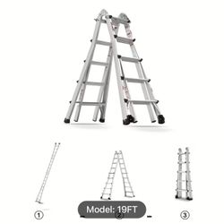 19 Ft Multi Position Ladder-brand New