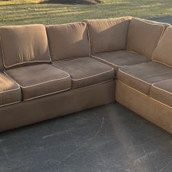 Brown Sectional Couch Set 