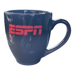 ESPN Coffee Mug New Red letter black gray  mug