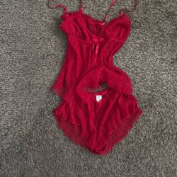 Red Sheer Set