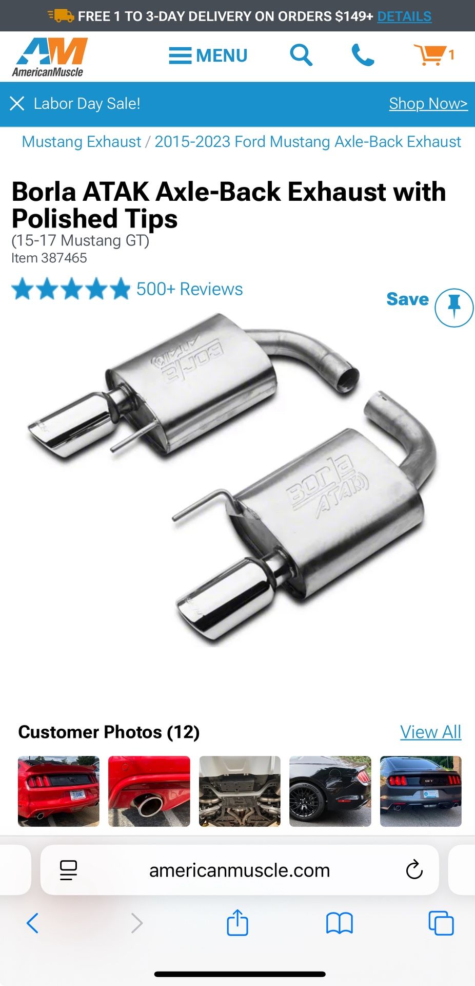 Borla Atak Exhaust