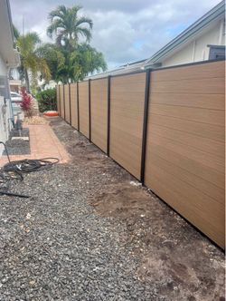Wpc composite fence