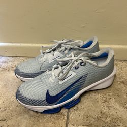 Men Nike Air Zoom Infinity Tour 2 Blue Cleat Golf Spike Shoes FD0217-001 Sz 11