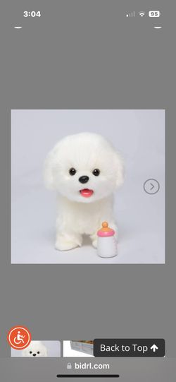 Plush Interactive Maltese Simulation Dog- Puppy Dog Toy for Kids-with Walking, Barking, Wagging Tail & Talking- Robotic Present Pet Toy for Toddler Ki