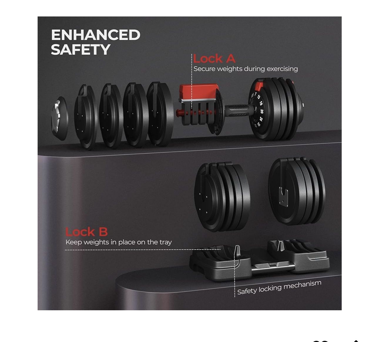 Brand New Adjustable Dumbbell Set 