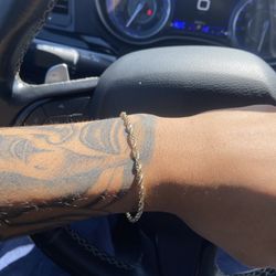 14k rope bracelet 