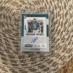 Jaelan Phillips Rookie Ticket Auto