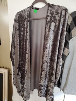 Ladies Cardigan crushed velvet