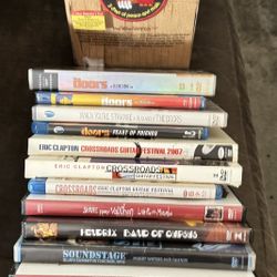 CLASSIC ROCK DVD, BLU RAY MOVIES or CD- $1.00 Each