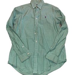Ralph Lauren Mens M Green Shirt 