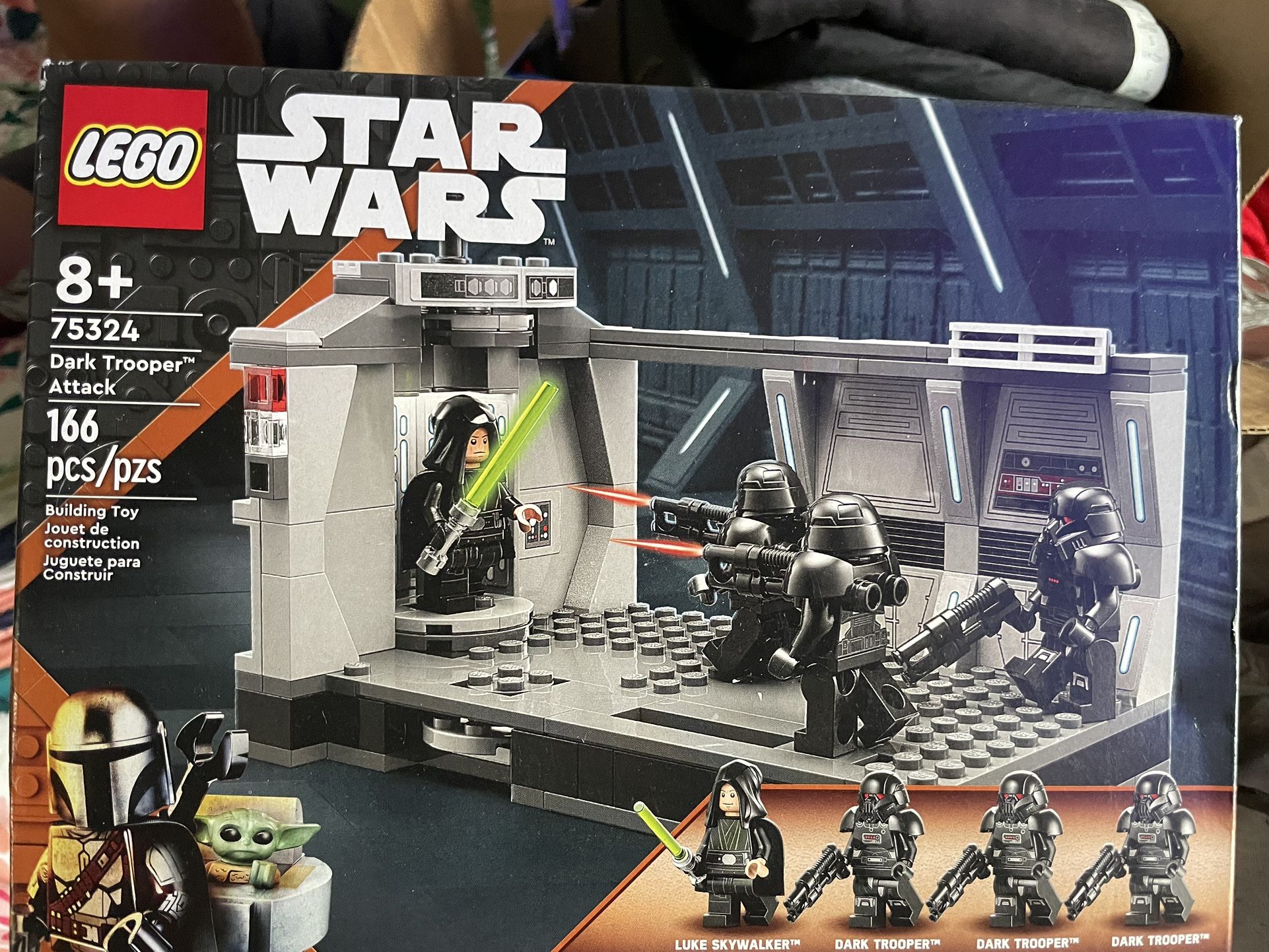 Lego Star Wars Number 75324 Dark Trooper Attack 166 Piece With Luke Skywalker Four Mini Figures