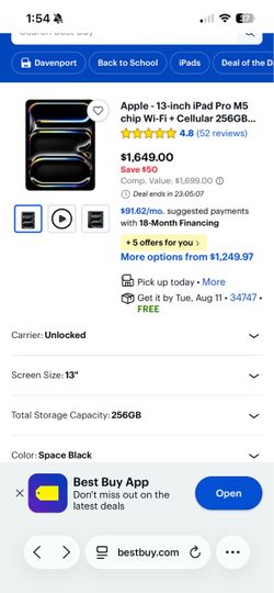 iPad Pro M5 13inch