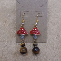 Handmade Mushroom Earings 🍄 