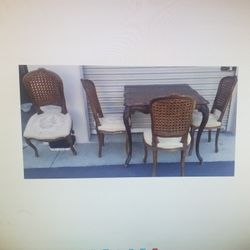 Antique Table & 4 Chairs $650.00 obo
