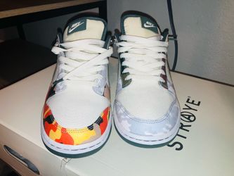 NIKE DUNK (Sail Multi-Camo) Size 9