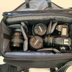 Nikon D70s Photographers Package (Lenses, Tripod, Bag)