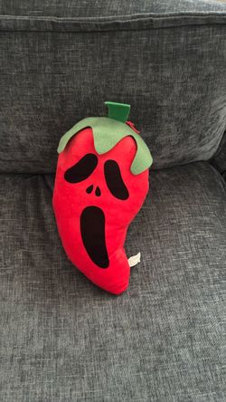 Ghost Face Chili Pepper Plush Pillow