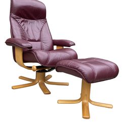 Vintage Mid Century Leather Chair 