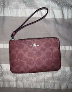 Coach powder pink wristlet