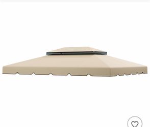 Outsunny 13' x 10' Gazebo Replacement Canopy, Gazebo Top Cover for 01-0870, 84C-101, 84C-144 with Double Vented Roof (TOP ONLY), White40