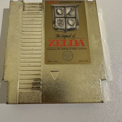 The Legend Of Zelda Gold Cartridge NES