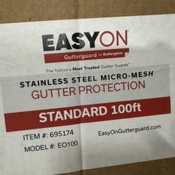 EasyOn Gutter Guards Stainless Steel Mesh