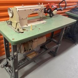 JUKI Sewing Machine and AZ Merrow Finisher W/ Tables