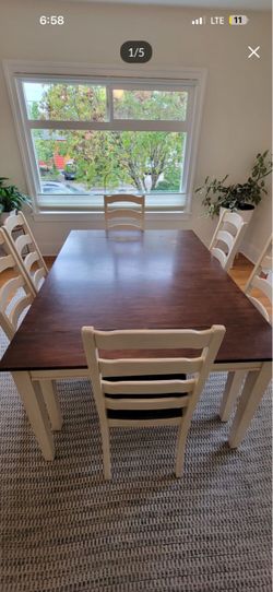 Ashley dinning table /6 chairs