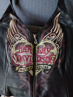 Womens Leather Harley Davidson Halter Top