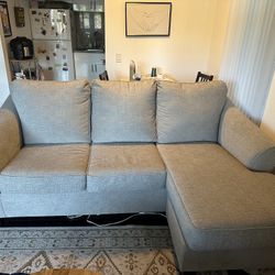Comfortable Barely Used Ashley Couch With Adjustable Chaise!