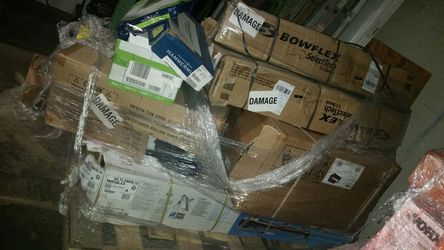 Amazon pallet: Weight benches, weslo treadmill, entertainment party cooler, chrome hood shield, and more