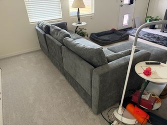 Oversized Modular Sectional Sofa, 4 Seater Sectional Couch, 104" L Shaped Sofa with Ottoman