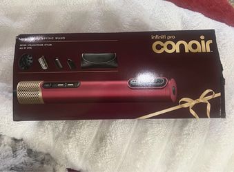 Infiniti PRO CONAIR 5-in-1 Hair Drying Wand, Straightener, and Styler, Ionic All-in-One Digital Motor Blow Dryer, Includes 4 High-Performance A