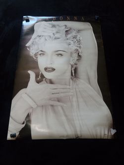 Vintage Madonna Poster 1990 Original 22x34 Rare