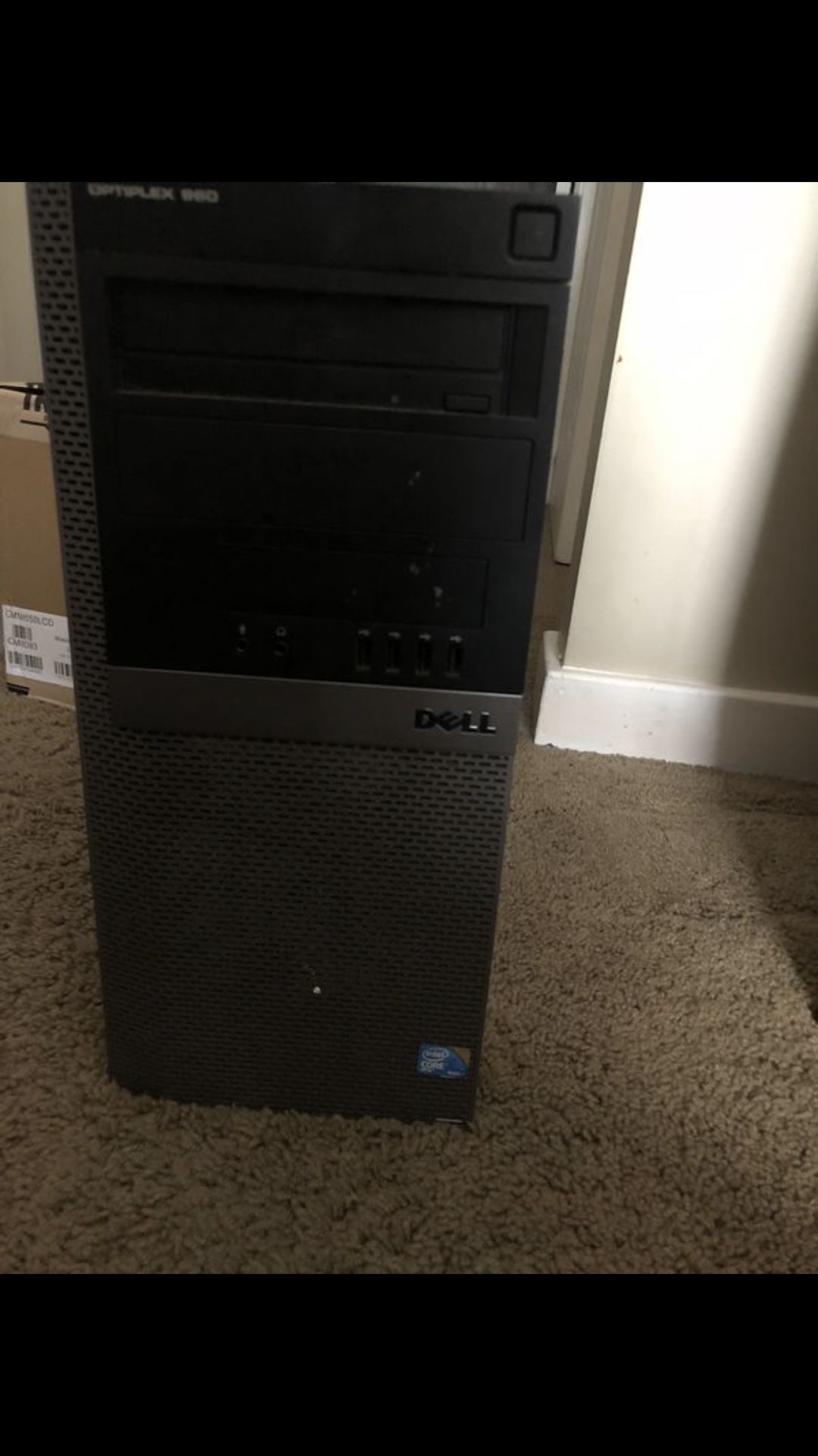 Dell optiplex 960 desktop computer with core vpro, ssd solid state hard drive.