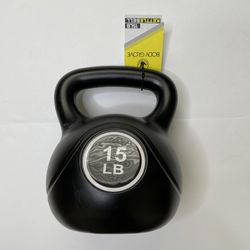 Body Glove 15lb Kettlebell Vinyl Gym Exercise Weight Home Gym Workout - NEW