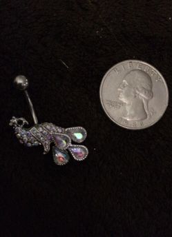 NEW Peacock Belly Ring New New!