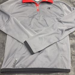 Grey and Red Champion Performance Men’s Small quarter zip pullover in great shape!  