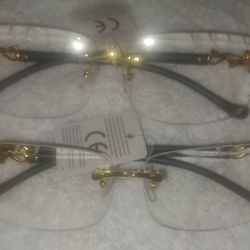 Cartier Clear Glasses (Sold Separately)