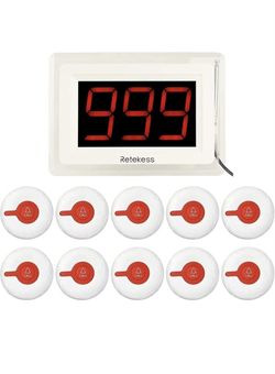 Retekess T114 Caregiver Pager,Wireless Calling System,