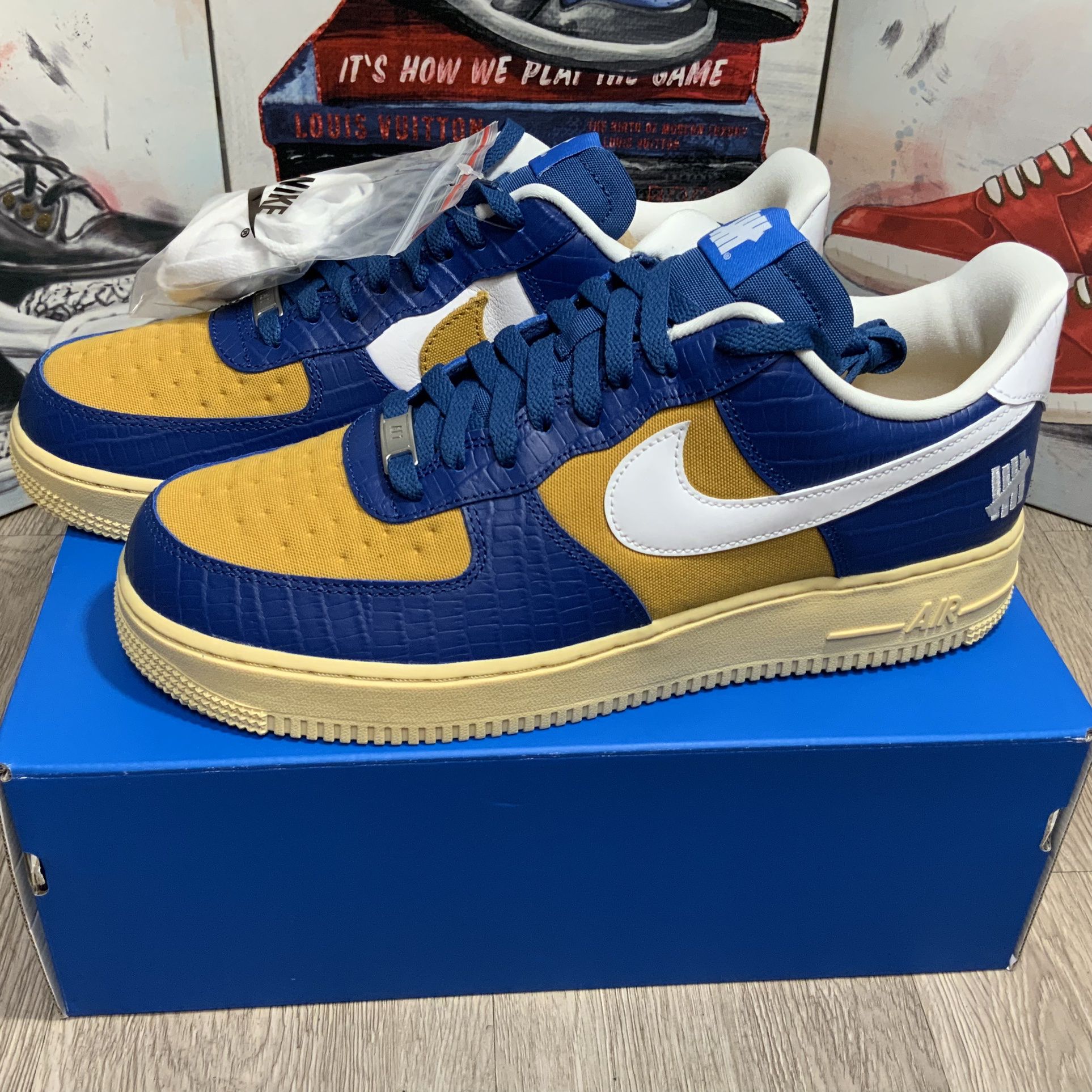 Nike Air Force 1 Low SP x Undefeated 5 On It Blue Croc DM8462-400 