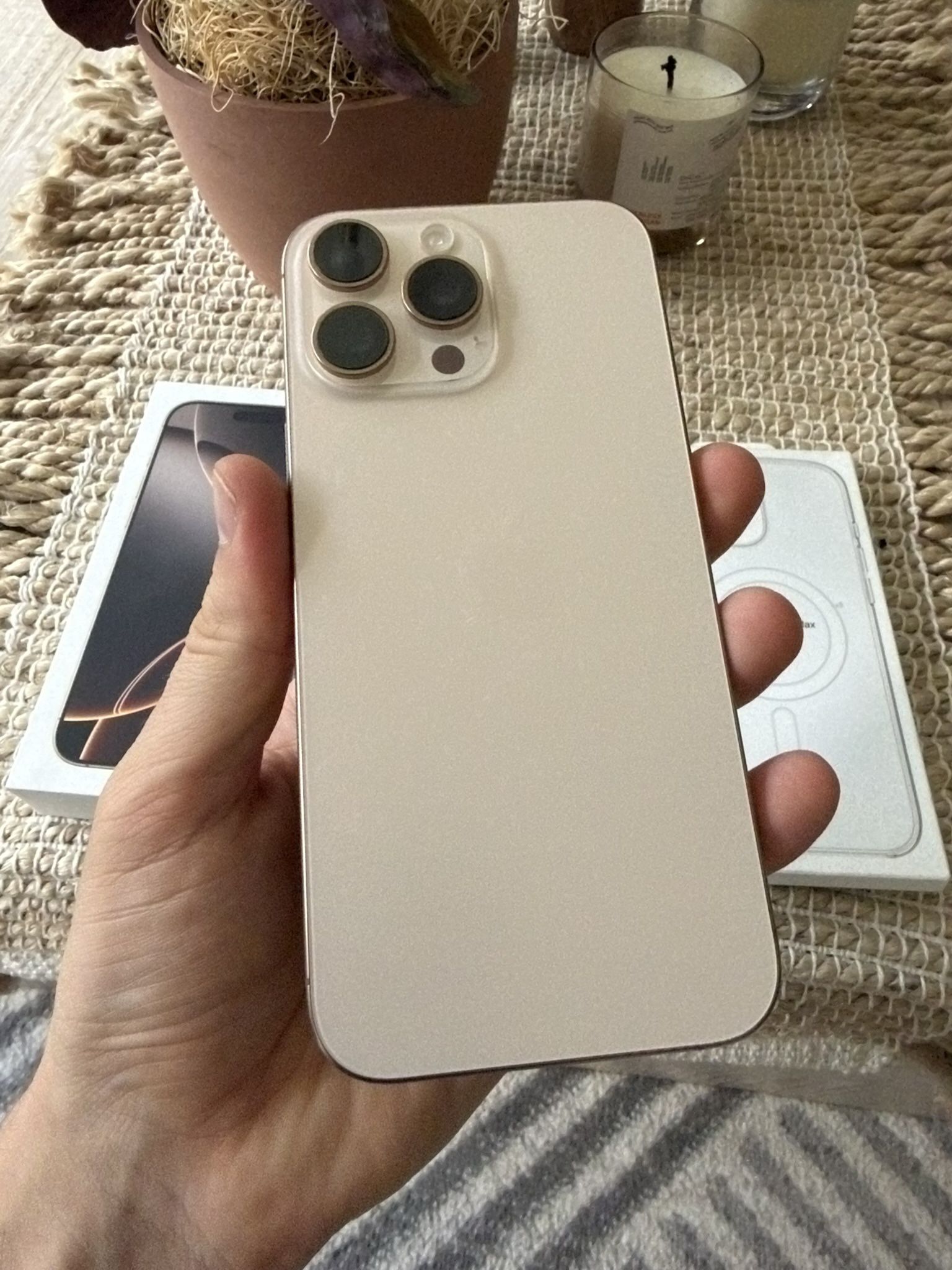 Apple iPhone 16 Pro Max - Desert Titanium - Like New